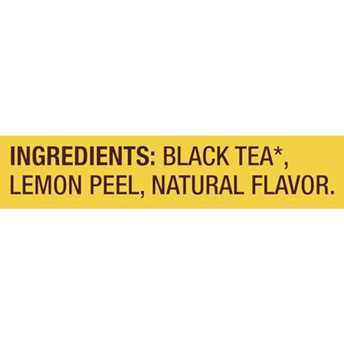 80 (20ct Pack 4) Lipton Black Tea Lemon, Pyramid Tea Bags, Flavored Teabags for a Refreshing Cup of Tea, Total Tea Bags