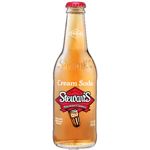 12 oz (24 Stewart's Cream Soda, fl Glass Bottles)