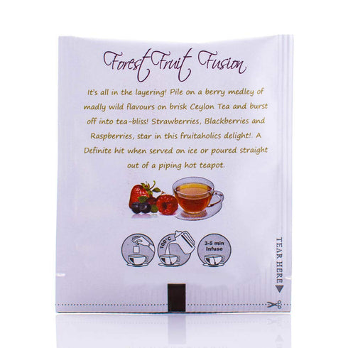 Akbar Flavoured Teas with Real Fruit Pieces - 20 Foil Tea Bags (Forest Fruit Fusion)