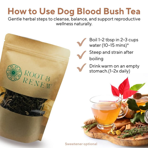 Generic 100% (4 oz) Jamaican Dog Blood Herb - Natural Wild-Harvested Dog Blood Bush Tea, Dried Herbal Leaves