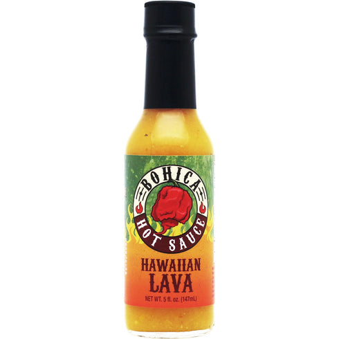 Bohica Pepper Hut 4 Pack Set (Pack 4) 5oz. Bohica Hot Sauce - Hawaiian Lava, Dream Reaper, Pobla Peno, Ghost Juice.