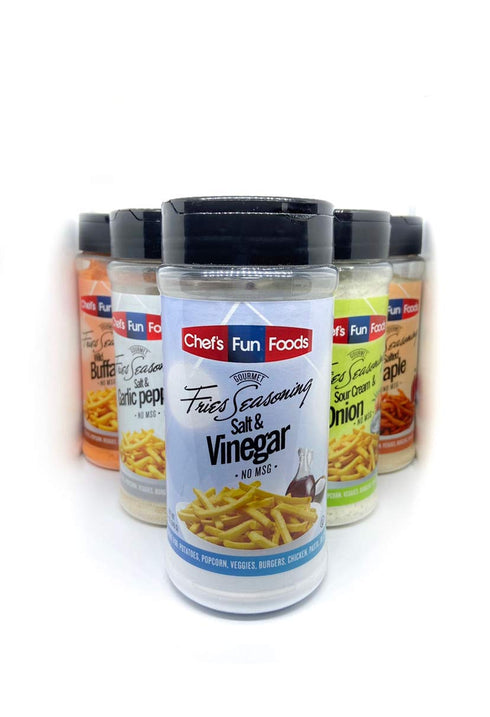 12 Gourmet Fries Seasonings Bottle, Salt and Vinegar, Ounce