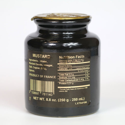 IL FUSTINO Pommery 8.8 oz Royal Mustard Mustard with Cognac in Pottery Crock
