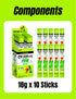 Generic 18 10 Korean Zero Sugar Jelly Stick, Soft Jelly Snack, g x Sticks, Product of Korea