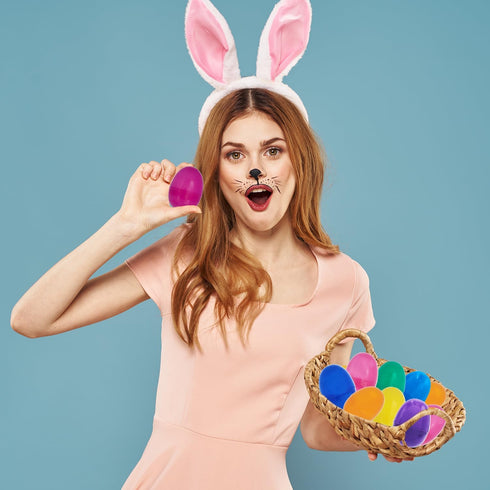 200-Pack 2.3" (200-Pack) The Dreidel Company Fillable Easter Eggs with Hinge Bulk Colorful Bright Plastic Easter Eggs