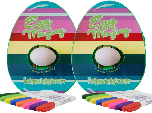 The Eggmazing Egg Decorator The Original EggMazing Egg Decorator 2 Pack - Decorate Eggs Twice as
