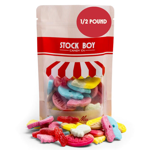 Blue Desert Market Bubs Swedish Godis Candy, 1/2 Pound Mix, Sweet and Sour, Swedish, Vegan,