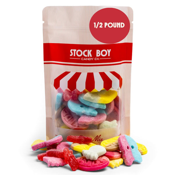 Blue Desert Market Bubs Swedish Godis Candy, 1/2 Pound Mix, Sweet and Sour, Swedish, Vegan,