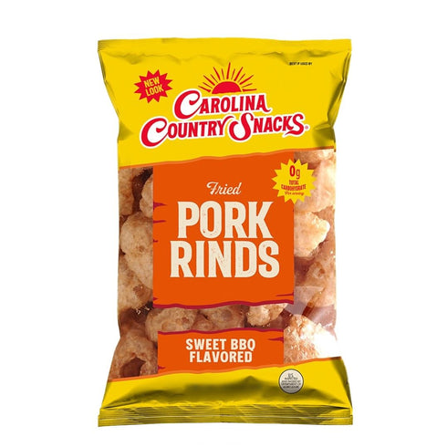Fried Pork Rinds Sweet & Mild BBQ 6 bags (1.75oz)