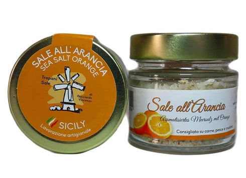 Generic Vincenzo Gucciardo Sicilian Orange Sea Salt, Gourmet Fish and Seafood Seasoning, Artisanal