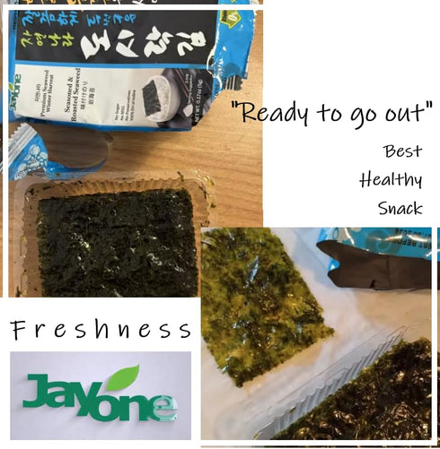 Generic Pack 48) Korean Traditional Roasted Seaweed Snack, Lightly Salted Nori, Dried Seafood Snack (Small