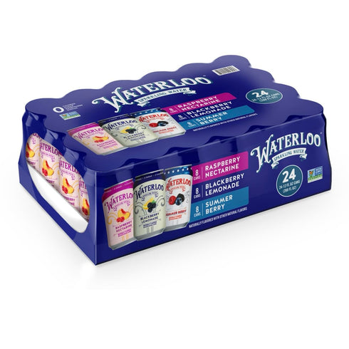 Generic Waterloos Sparkling Water, 12 fl. oz., Variety Pack, 24 Count