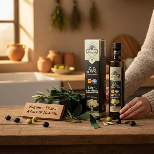 17 oz Ellora Farms, Greek Extra Virgin Olive Oil, Single Estate PDO Messara, Greece, Non GMO, cold-pressed, Polyphenol