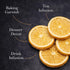 4oz (2025 FD Pantry Freeze Dried Orange Slices, Slices) USA-Grown Oranges, Crunchy Citrus for Cocktails, Tea, Baking