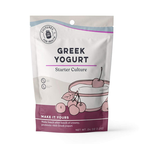 Cultures for Health Greek Yogurt Starter Culture | 2 Packets Dehydrated Heirloom