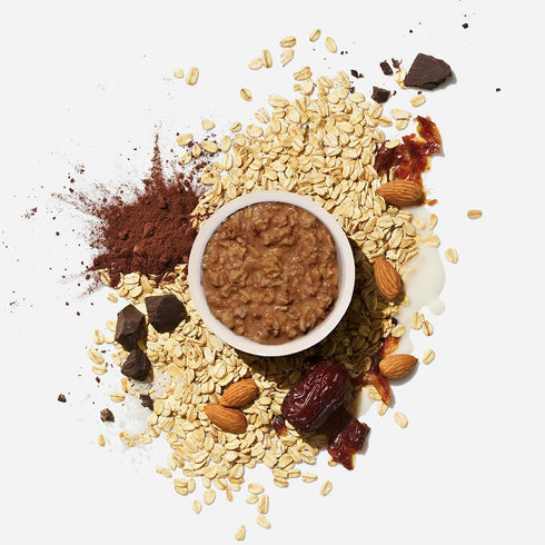 5oz MUSH Overnight Oats - Dark Chocolate - Good Source of Fiber, Non-GMO, Dairy Free, Gluten Free