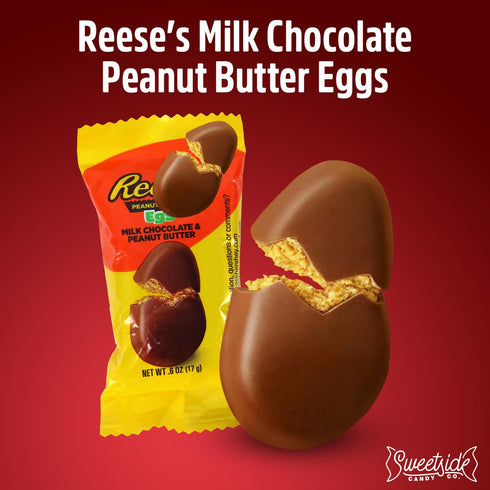 2LB Pack, 0.60oz, Easter Chocolate Eggs, Eggs Bulk Each Egg Indulge in Delicious Easter Eggs, Peanut Butter Eggs