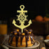 Acrylic Nautical Cake Topper, Ship Anchor Design, for Birthday, Baby Shower, Wedding