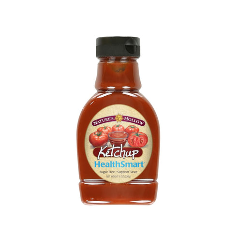 Nature's Hollow HealthSmart Sugar Free Ketchup: No Sugar Added, Low Calorie, Keto,