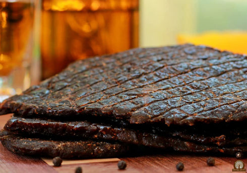 16oz Mahogany Smoked Meats: Chipotle Bourbon Beef Jerky