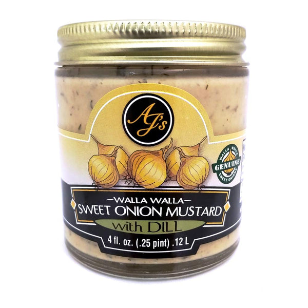 AJ's Walla Walla Sweet Onion Mustard With Dill 4oz