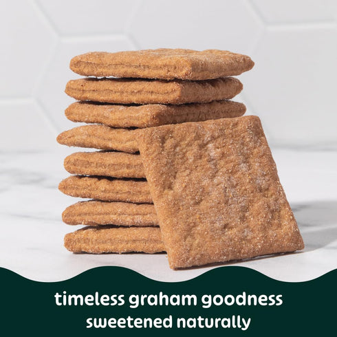 Pack Family,6 Pack 5 Oz Must Love Classic Graham Crackers, Bulk - Low Sugar, Sweetened with Dates - Great for Pie
