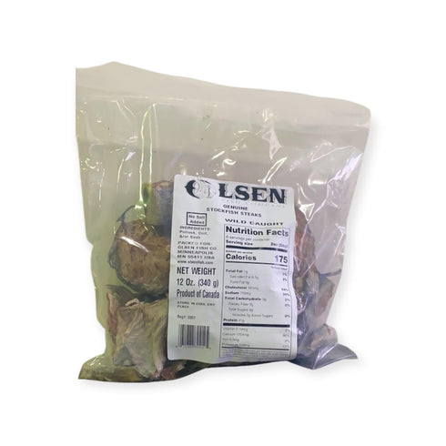 Generic Dry Stock Fish Norwegian Hard stockfish Steak, Cod Fish /12oz