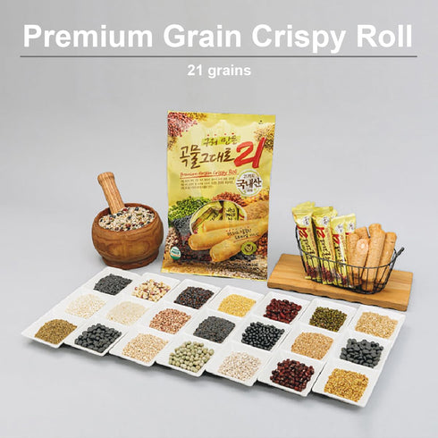 Korean Premium Multi Whole Grain Baked Crispy Rolls, 180g