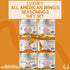Set 6 Packed, All American Wing Seasoning | Authentic Small Batch Seasoning Mixes For Chicken Wings, Buffalo Wings