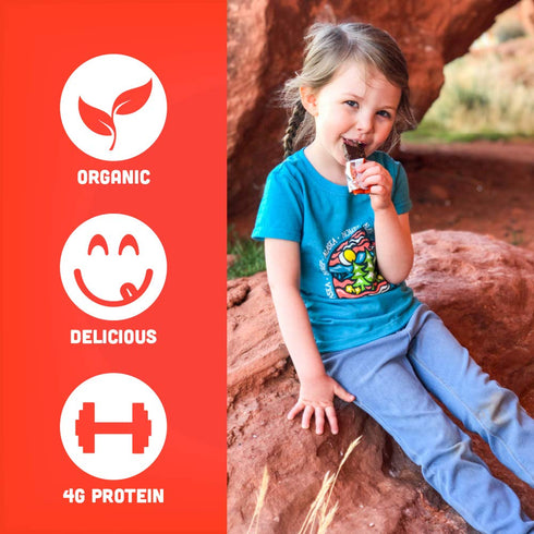 Skout Organic Peanut Butter & Jelly Real Food Bars for Kids (6 Pack) | Plant-Based Nutrition, Vegan, No Refined Sugar