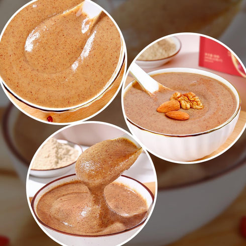 SIJIYUNLI 245g/8.64oz 7 -Red Nourishing Powder Boiled Free Brewing Nutritious Breakfast, Five Kinds of red Grains, no