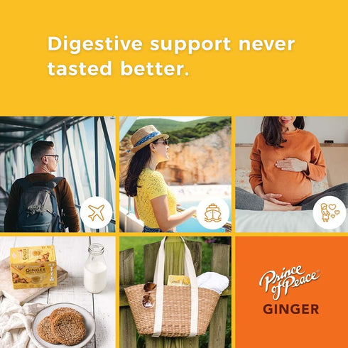 30 Prince of Peace Instant Ginger Honey Crystals Assorted, Sachets Instant Hot or Cold Beverage that Soothes Throat
