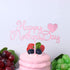 10pcs Happy Mothers Day Cake Toppers Acrylic Picks for Mothers Day Birthday Cake Decoration - Rose Gold