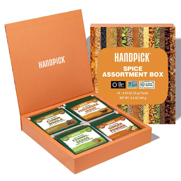 HANDPICK Assorted Spice Set 16 Exotic Spices | Gluten-Free, Non-GMO | Essential