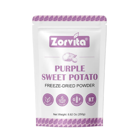 Zorvita Purple Sweet Potato Powder 8.82 Oz, Natural Purple Superfood Color Powder, Vegan,