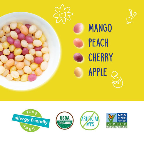 10 YumEarth Easter Candy Organic Jelly Beans - Spring Fruit Flavors, Gluten Free Snack - Allergy Friendly, Non-GMO