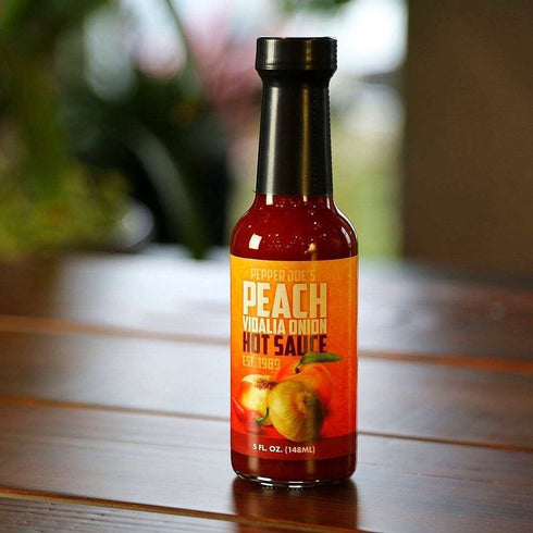 5 (2 Pack) Pepper Joes Peach Vidalia Onion Hot Sauce Ounces