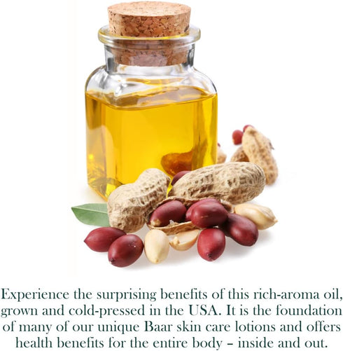 3 Baar Expeller, Cold Pressed Peanut Oil from Roasted Peanuts Grown in The United States - Kosher - GMO and Solvent
