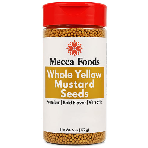 Yellow Mustard Seeds 6 oz PET Jar Whole Mustard Seed Spice for