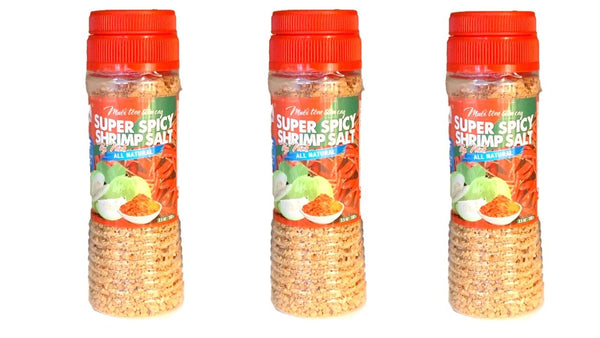 Generic 3 Packs - Super Spicy Shrimp Salt All Natural - Muoi Tom