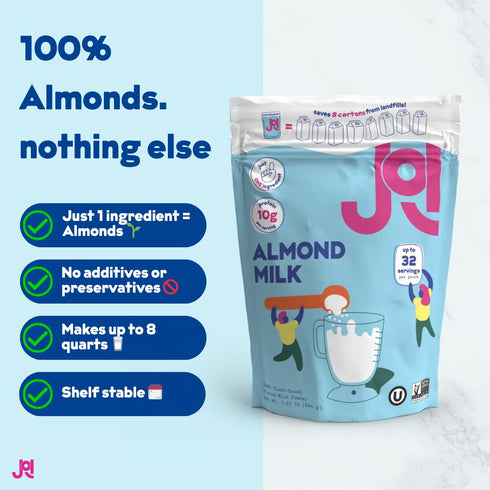 10g 32 1.42 lb (644 JOI Almond Milk Plant-Based Milk Powder, Non-Dairy Milk Substitute, No Preservatives, No Gums, No
