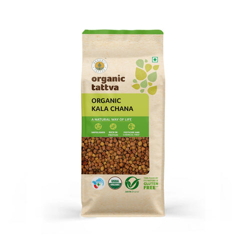Organic Tattva Black Chickpeas Certified By USDA