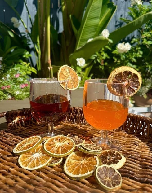 Utama (100) Dehydrated Citrus - Piece Dried Lemon/Lime/Orange/Grapefruit - Cocktail/Food Garnishing - Citrus Potpourri