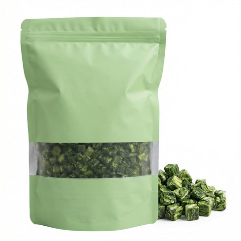 UpBots Dried spinach 3.88oz. Frozen dried spinach Emergency and survival food, lightweight camping