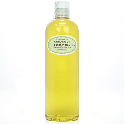 Dr Adorable - 16 oz - Avocado Oil UNREFINED - 100% Pure Natural Organic