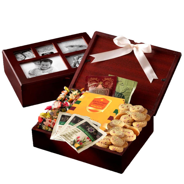 Broadway Basketeers Photo Gift Box Snack Assortment Baskets, Cookies & Sweets, Care