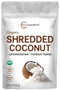 Organic Shredded Coconut Flakes, 4lbs Raw Unsweetened, Great for Baking, Smoothies & Garnish, Non-GMO