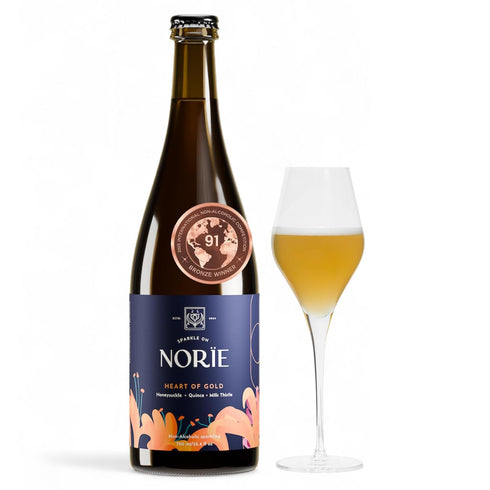 Nore Heart of Gold Award-Winning Non-Alcoholic Sparkling Blend | Honeysuckle, Quince &