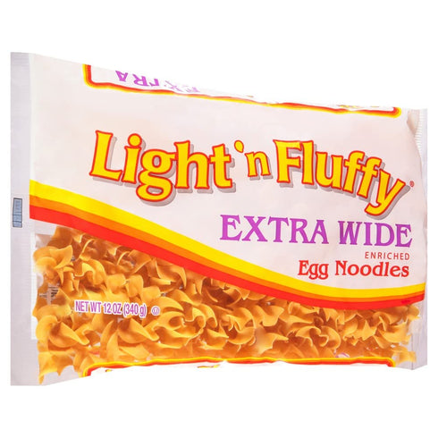 12 oz (340 (Pack 2) Light 'n Fluffy Extra Wide Egg Noodles, g)