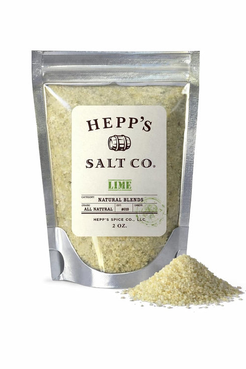 HEPPS Salt Co. Lime Sea Salt Real Lime Infused Margarita, Poloma, &